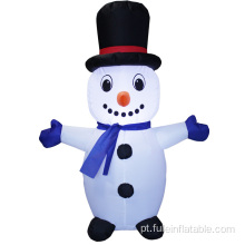 Boneco de neve inflável de férias para o Natal